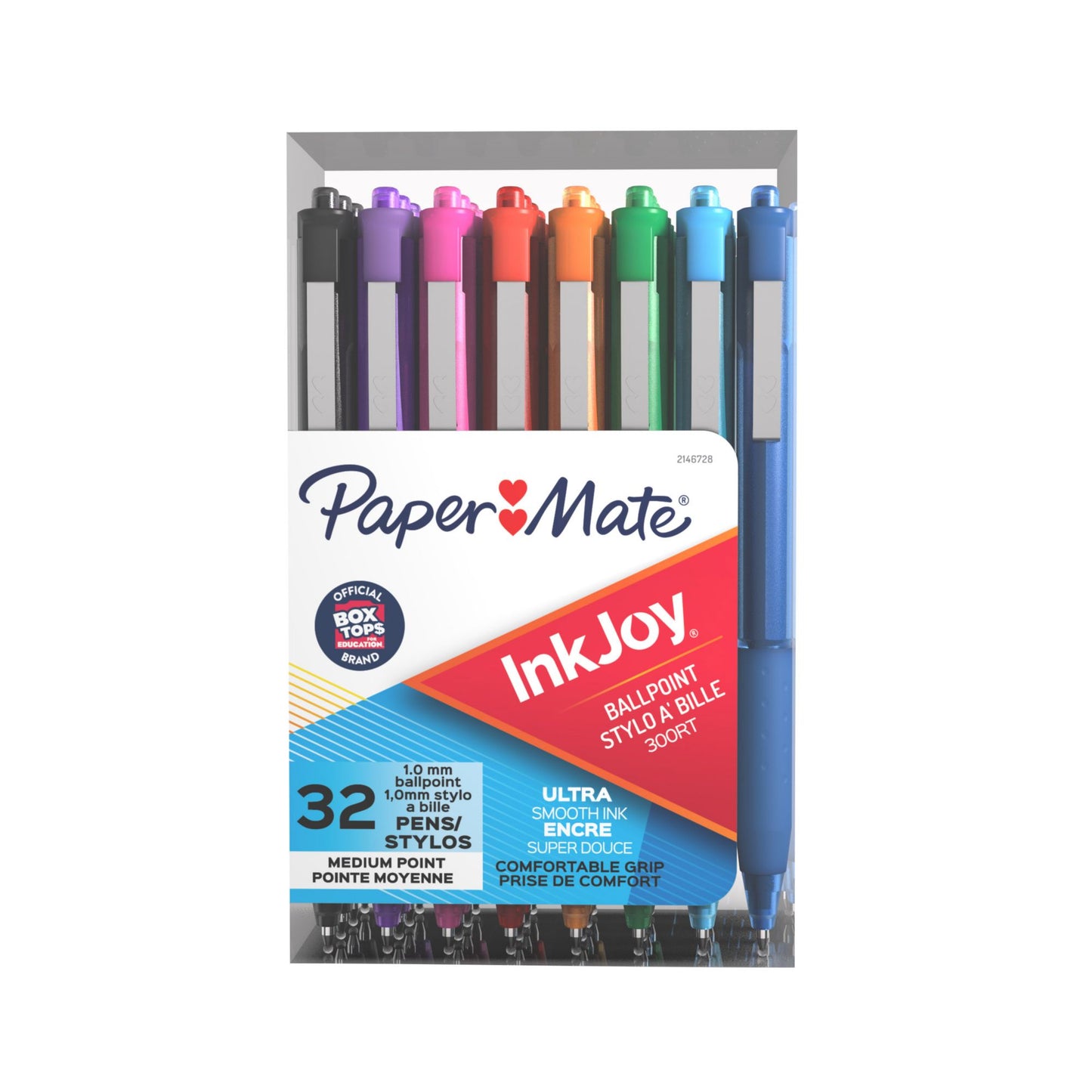paper-mate-ballpoint-300rt-pens-32-ct---assorted-colors