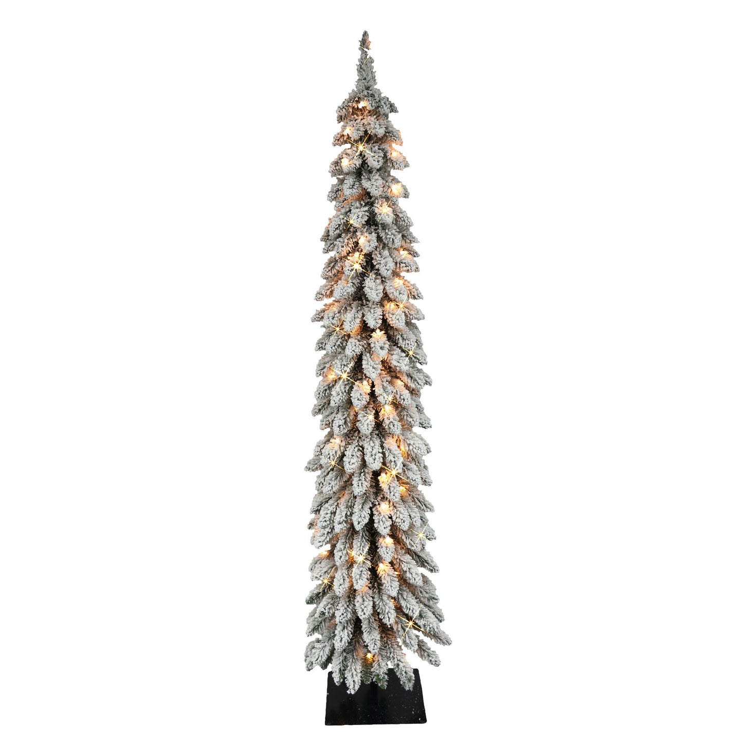 puleo-international-5-flocked-pencil-alpine-pre-lit-tree-with-70-ct-lights