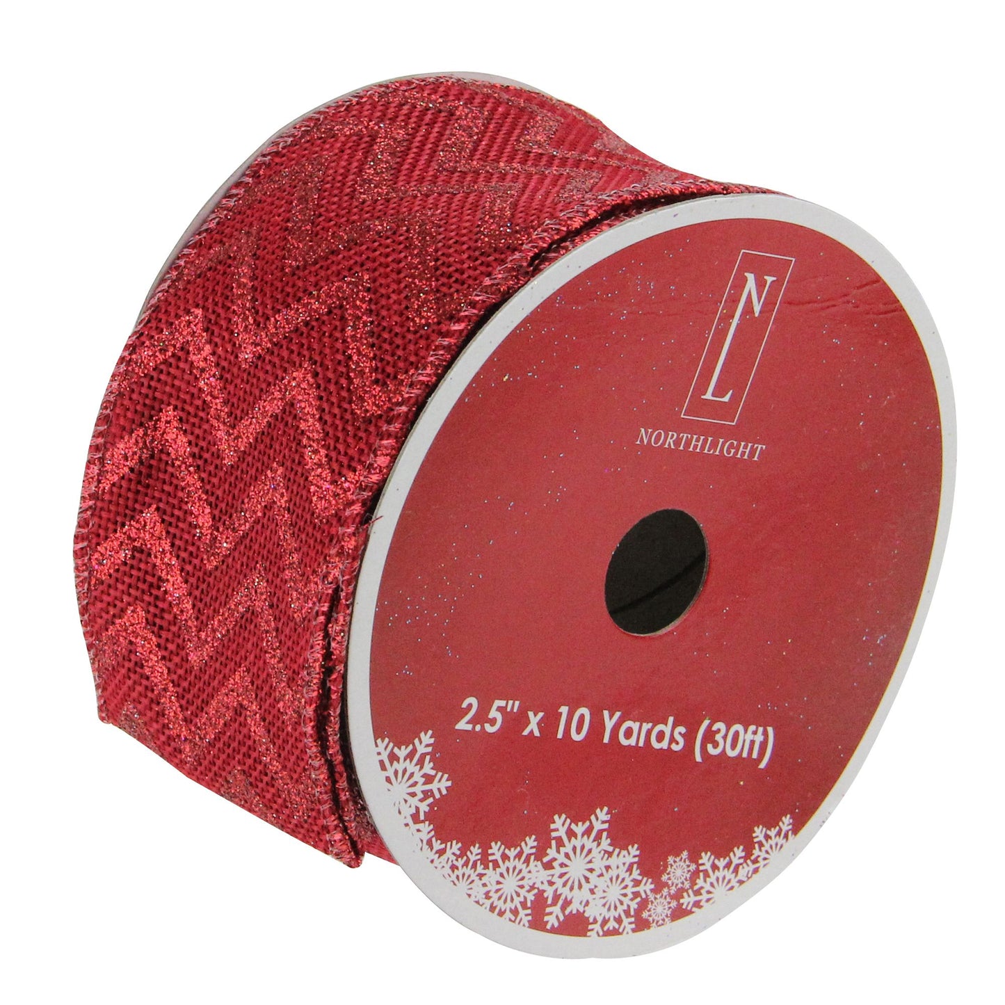 northlight-25-x-120-yards-glitter-chevron-wired-christmas-craft-ribbon---wine-red