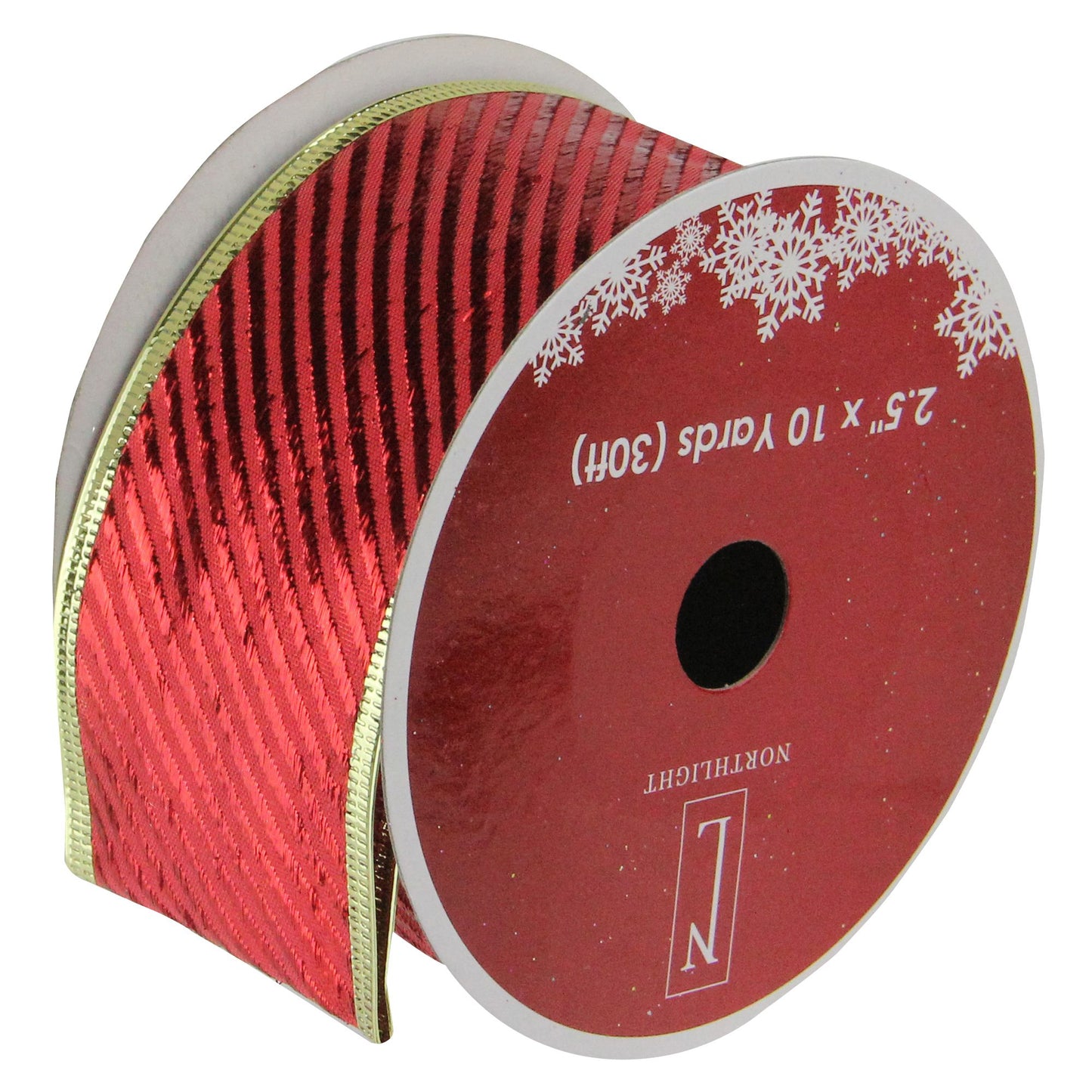 northlight-25-x-120-yards-shiny-striped-christmas-craft-ribbon-spools-12-pk---red-and-gold