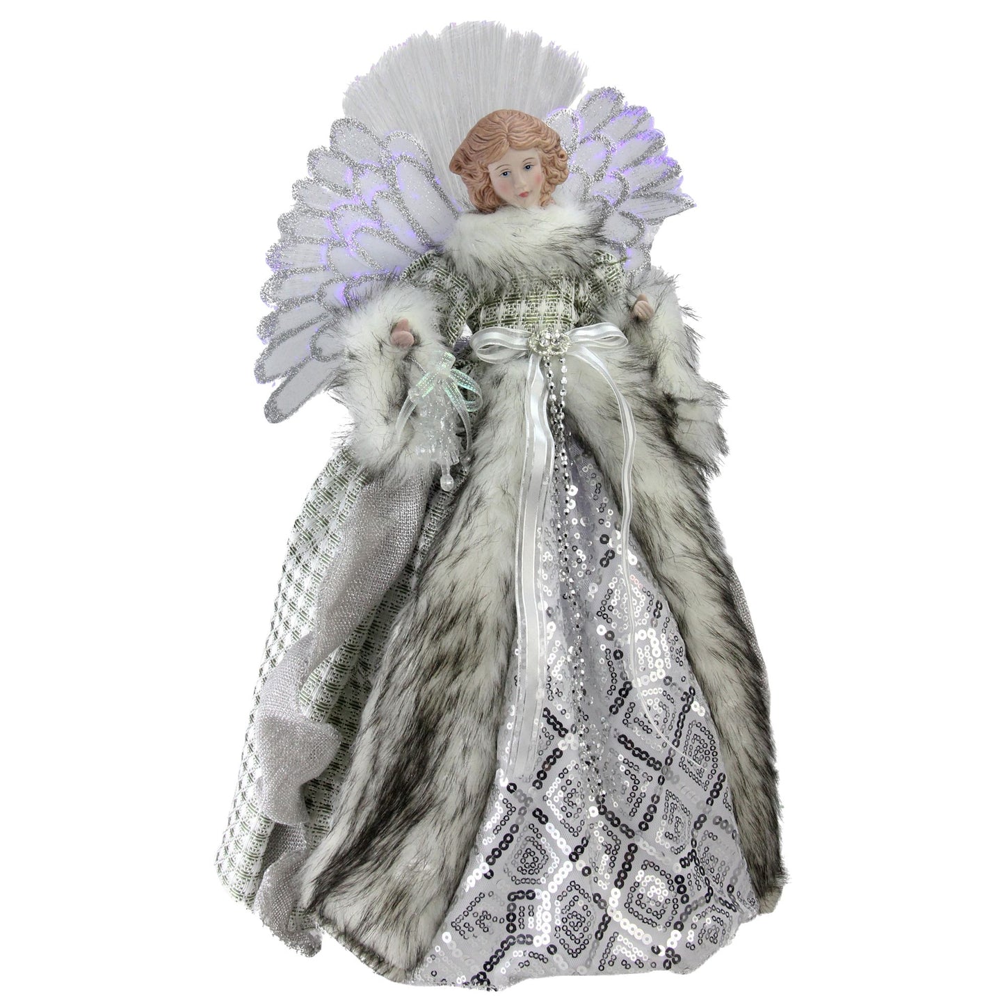 northlight-16-lighted-fiber-optic-angel-christmas-tree-topper---silver-gingham