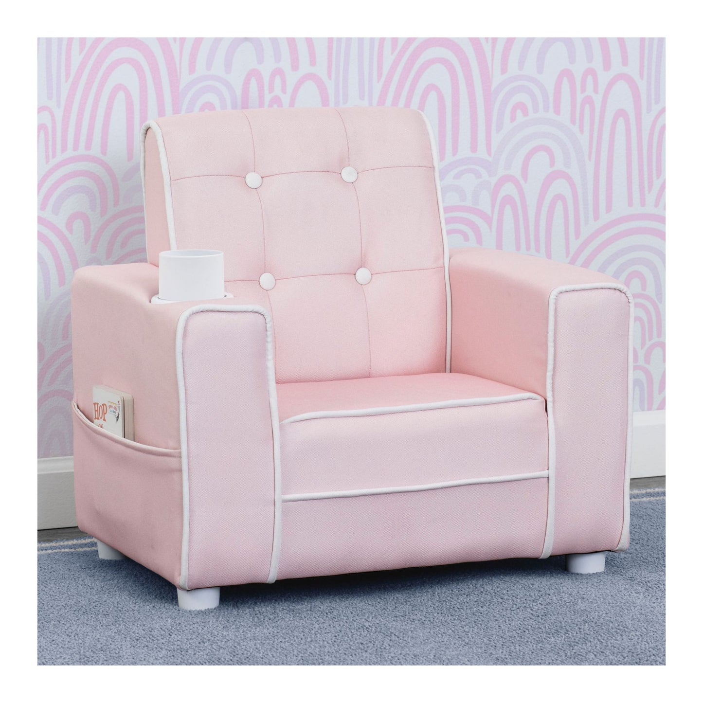 delta-children-chelsea-kids-upholstered-chair-with-cup-holder---pink