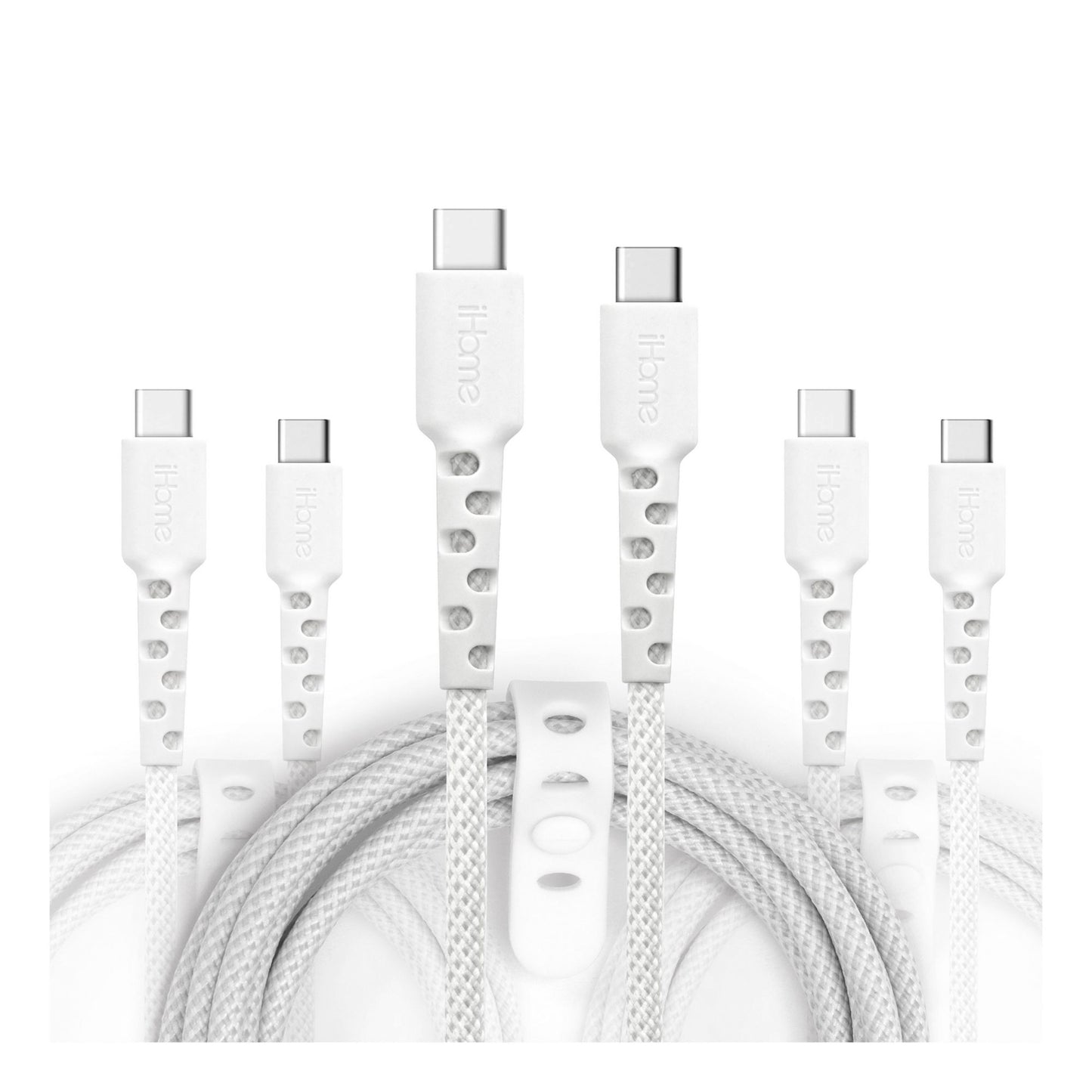 ihome-tpe-durastrain-usb-c-to-usb-c-nylon-braided-charging-cable-with-silicone-wrap-3-pk