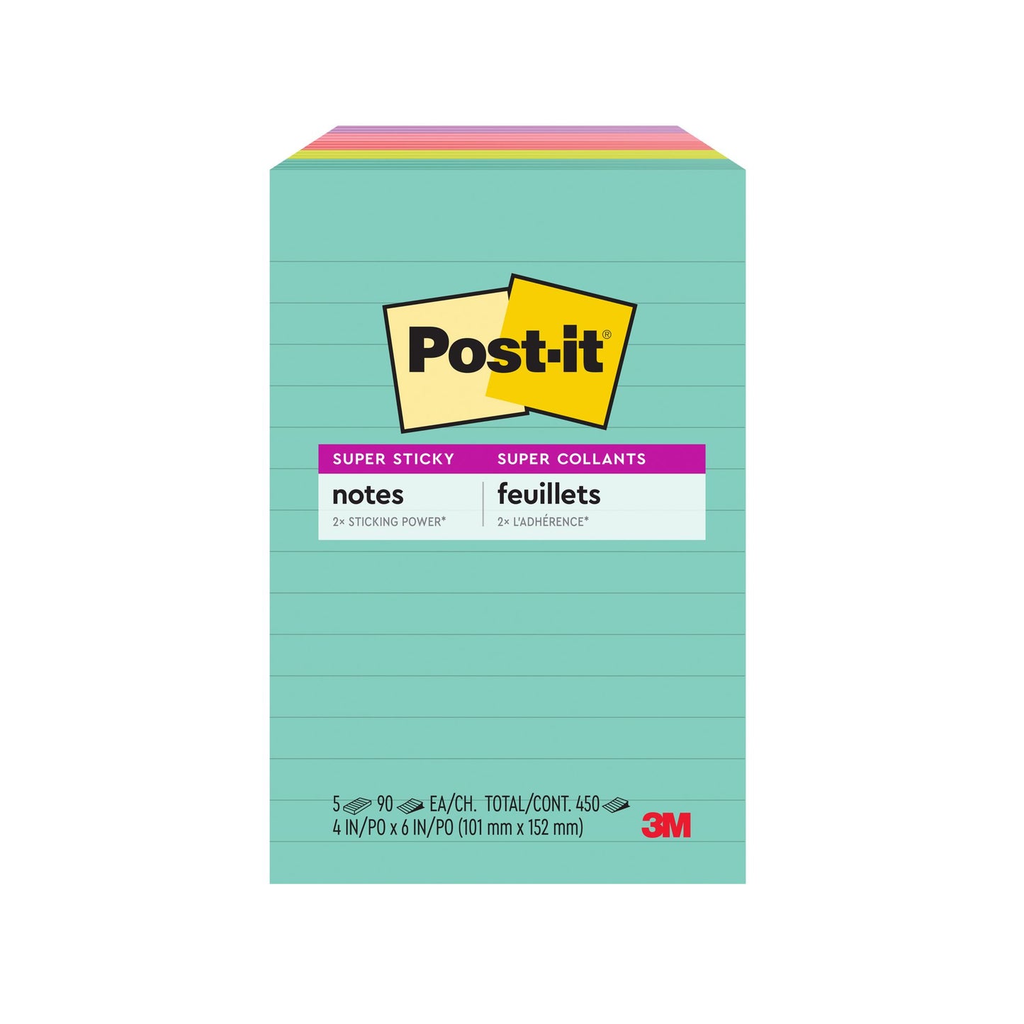 post-it-super-sticky-notes-4-x-6-supernova-neons-collection-lined