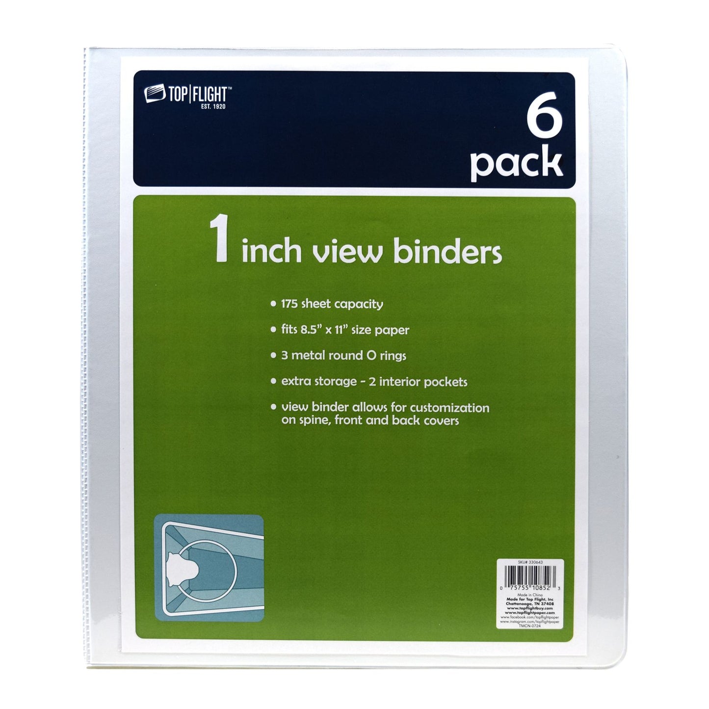 top-flight-1in-view-binders-6-pk