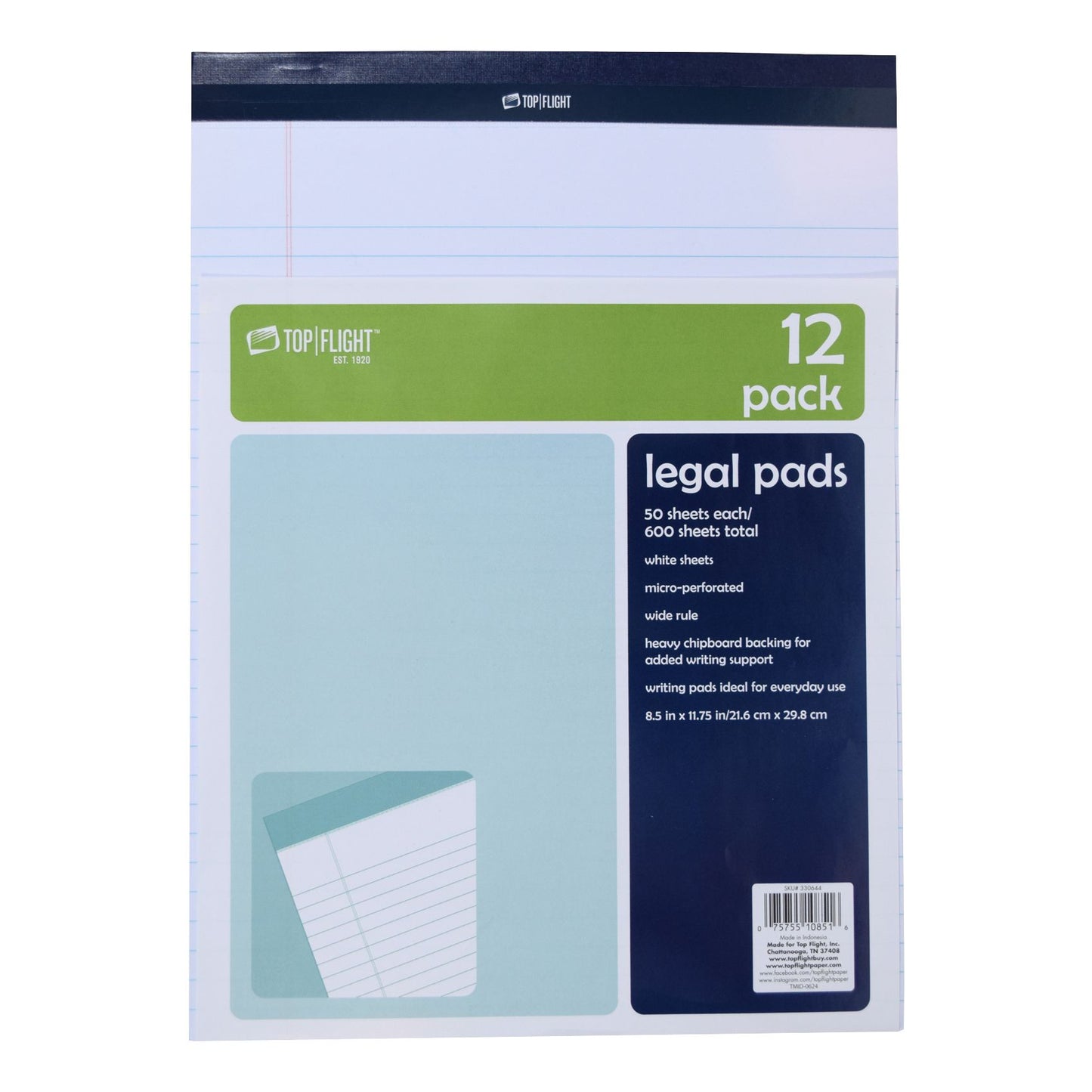 top-flight-letter-size-white-perforated-lined-pad-12-ct