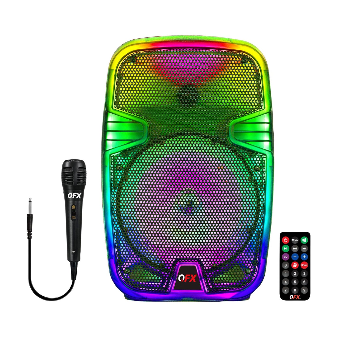 qfx-8-translucent-portable-party-speaker-with-rechargeable-battery-and-wired-microphone