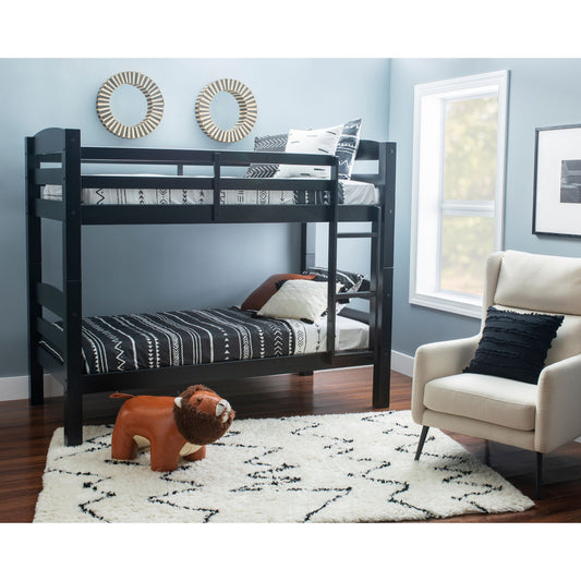 powell-levi-twin-size-bunk-bed---black