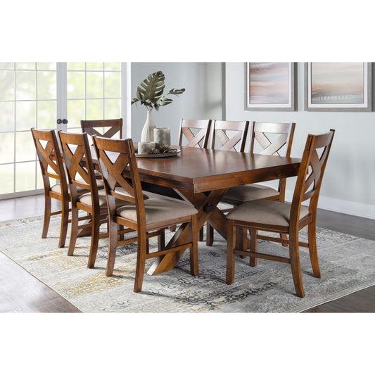 powell-kraven-9-pc-acacia-dining-set---dark-hazelnut