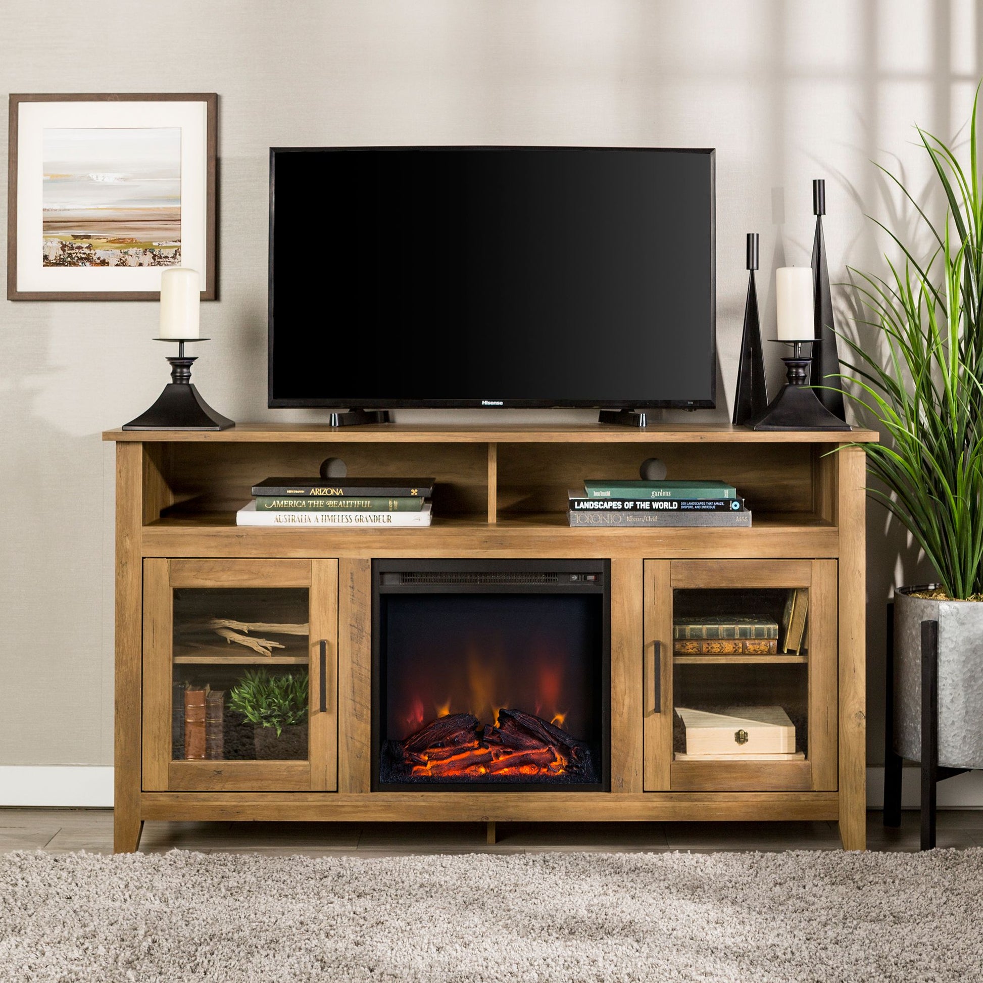 w-trends-58-wood-highboy-fireplace-media-tv-stand-console---rustic-oak