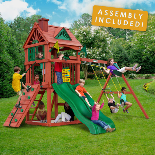 gorilla-playsets-red-racer-swing-set-with-installation