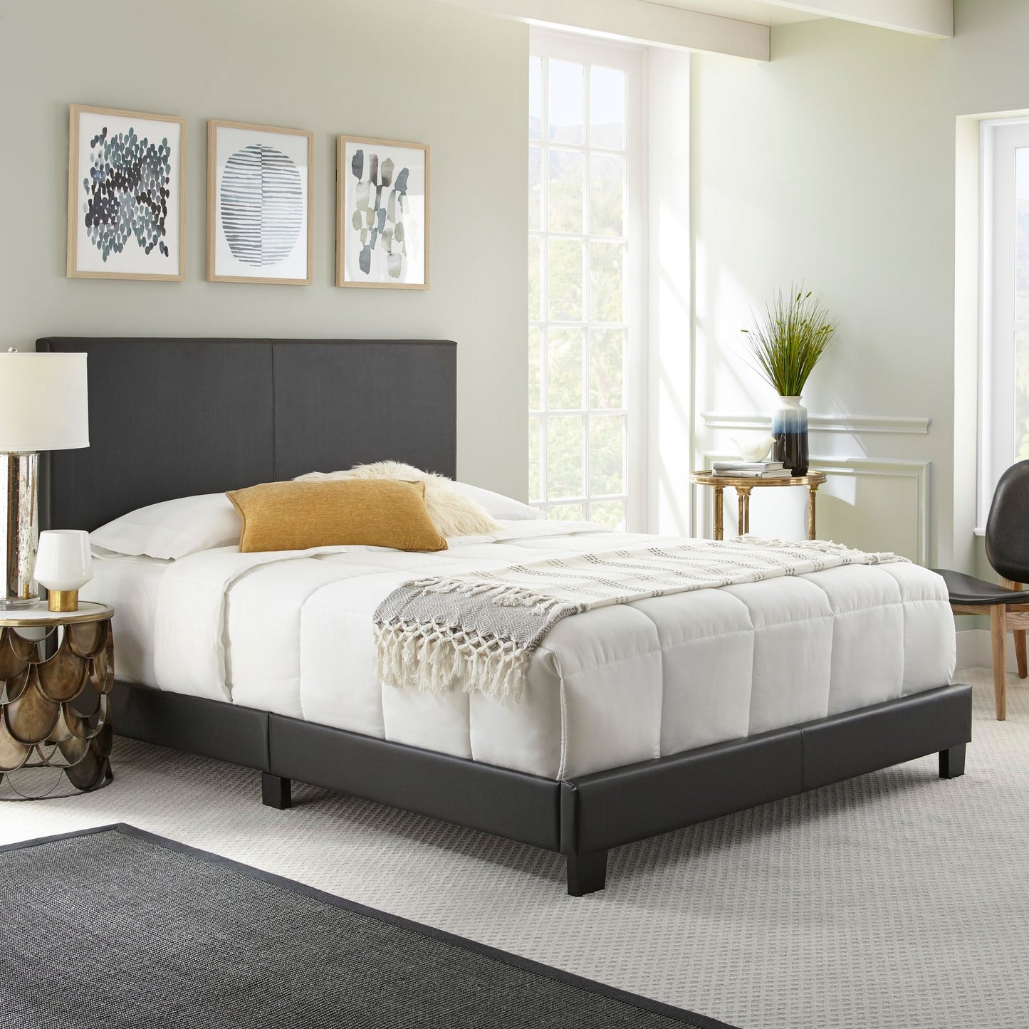 contour-rest-garnet-queen-size-simulated-leather-platform-bed-frame---black