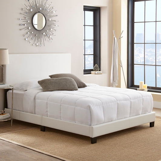 contour-rest-garnet-king-size-simulated-leather-platform-bed-frame---white