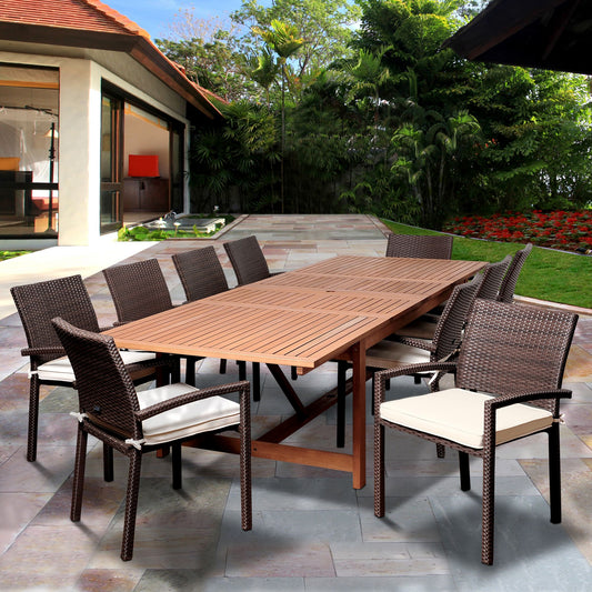 amazonia-aletta-11-pc-eucalyptus-and-synthetic-wicker-extendable-patio-dining-set---naturaloff-white