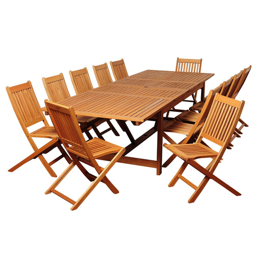 amazonia-san-carlos-13-pc-eucalyptus-extendable-rectangular-patio-dining-set---natural