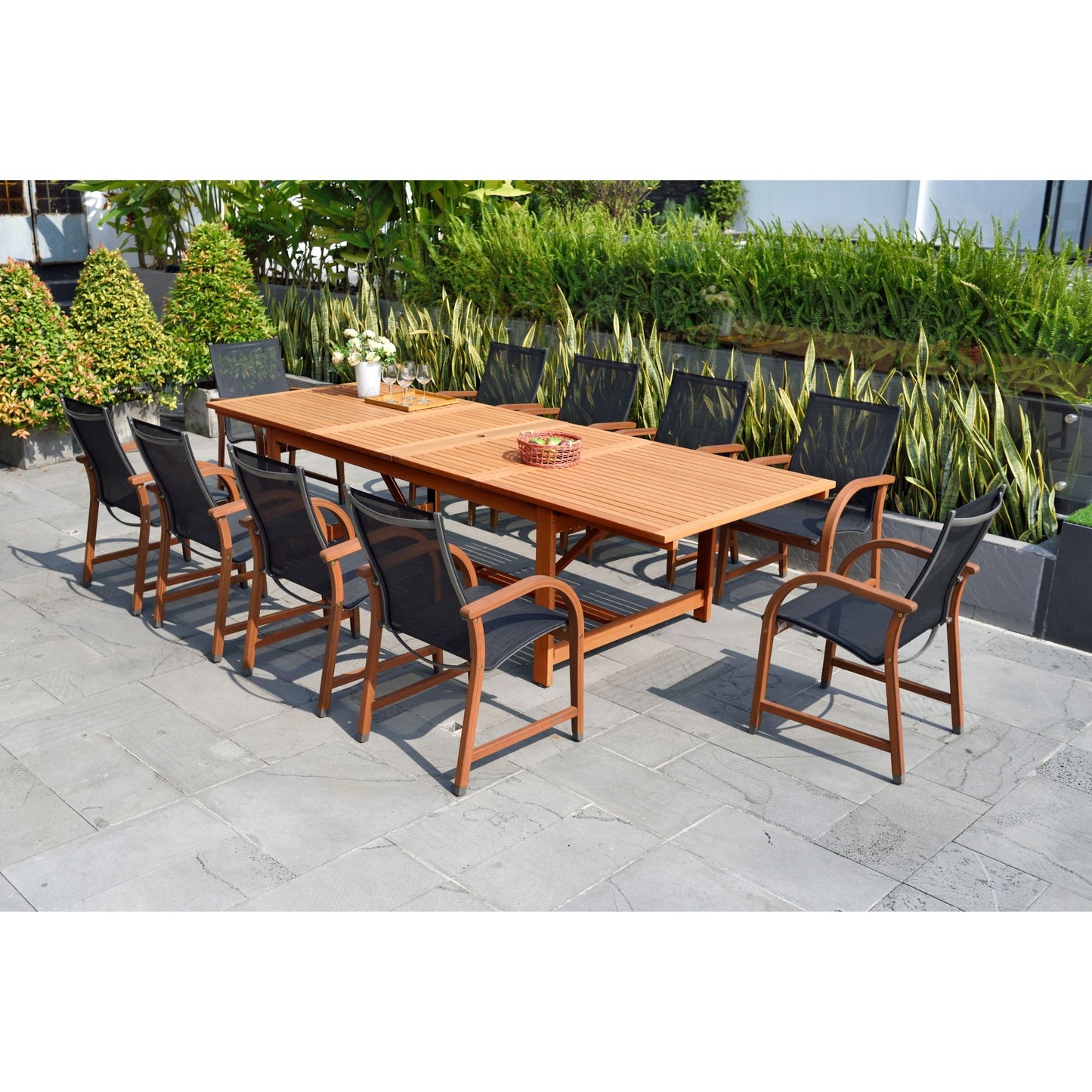 amazonia-rinehart-11-pc-eucalyptus-extendable-rectangular-patio-dining-set---naturalblack