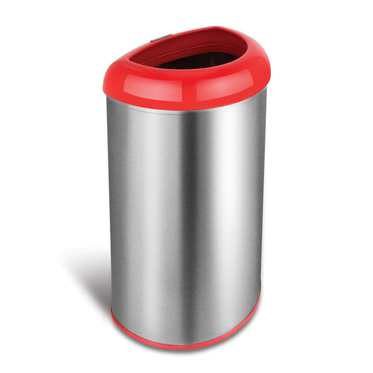 nine-stars-132-gal-stainless-steel-open-top-trash-can---red