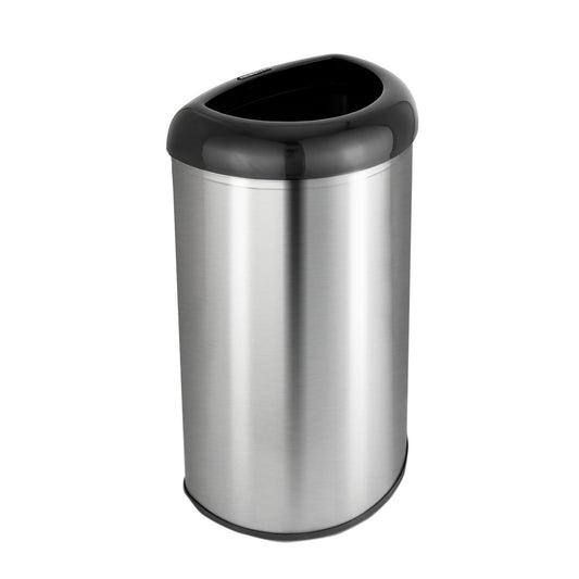 nine-stars-132-gal-stainless-steel-open-top-trash-can---black