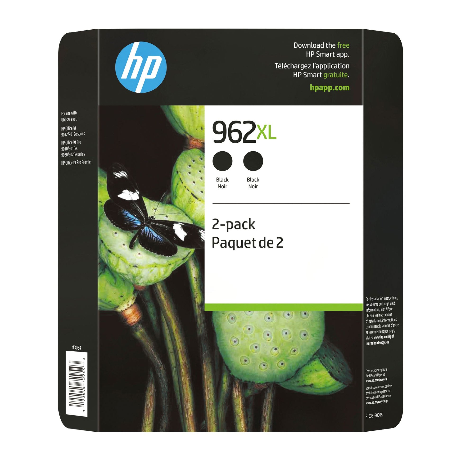 hp-962xl-2-pk-high-yield-ink-cartridge---black---instant-ink-eligible