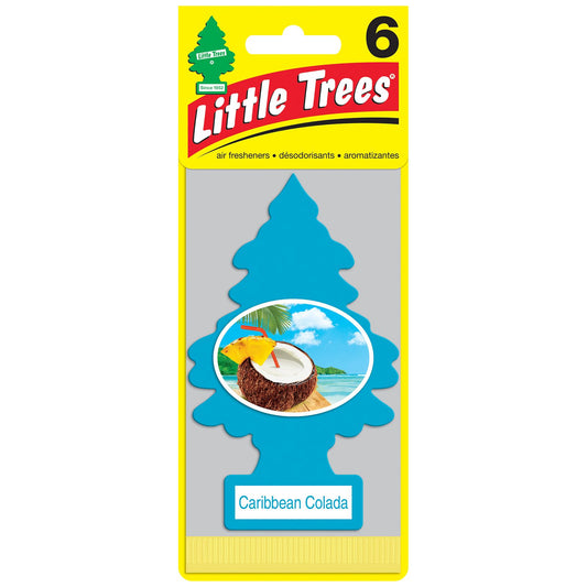 little-tree-caribbean-colada-air-fresheners-6-pk