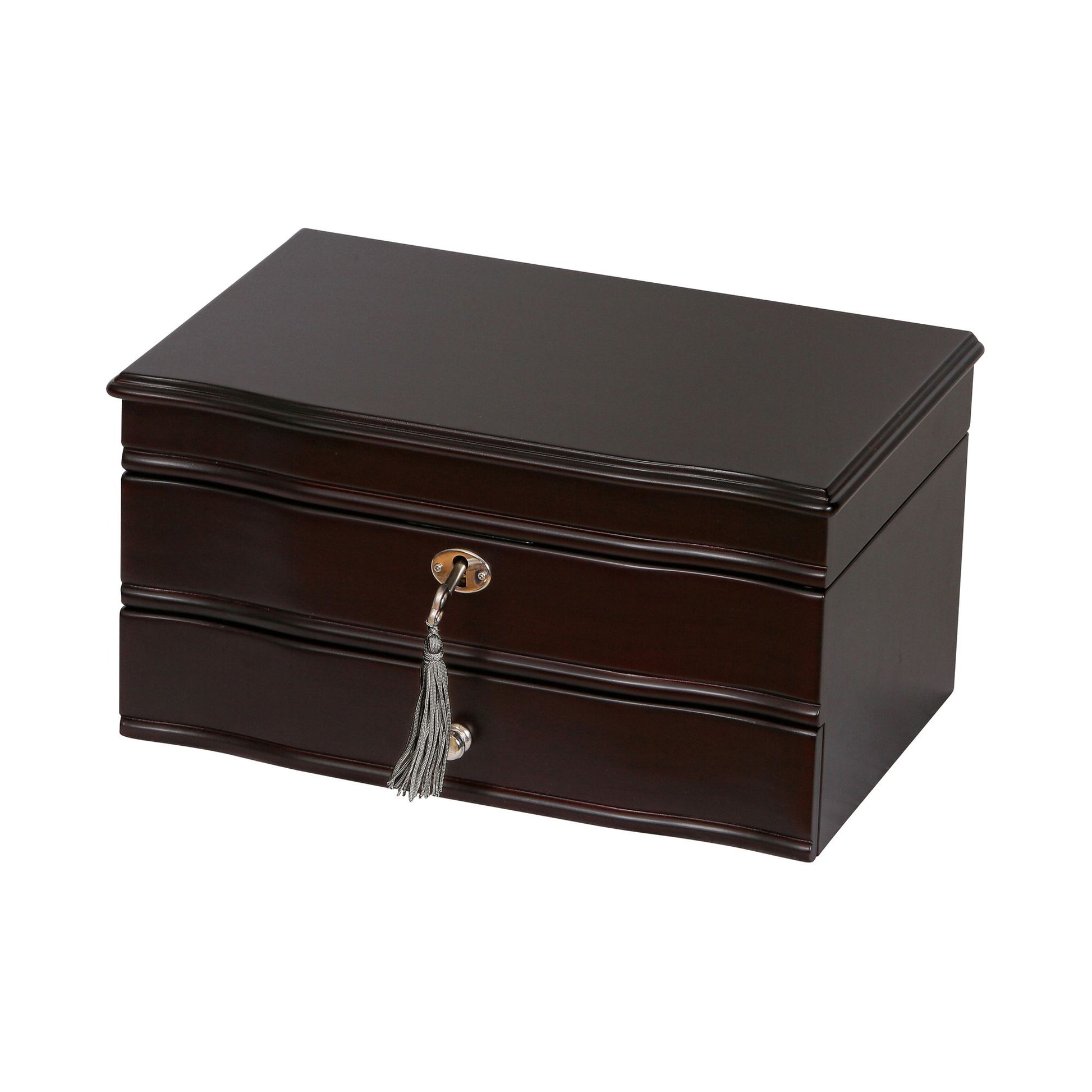 mele-and-co-davina-locking-wooden-jewelry-box---mahogany-finish