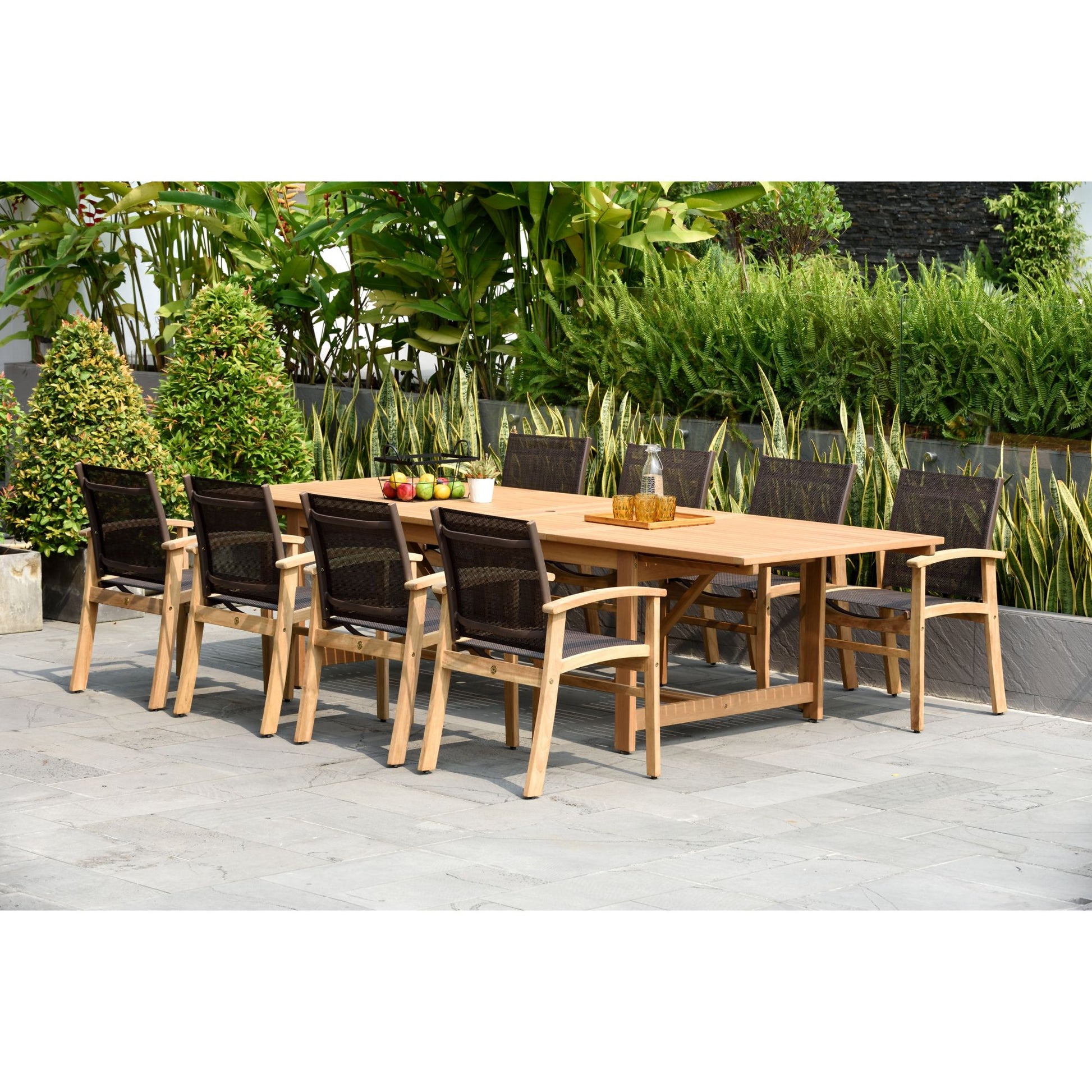 amazonia-kleo-9-pc-teak-double-leaf-extendable-patio-dining-set