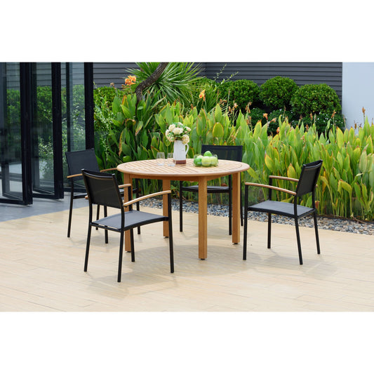 amazonia-anette-5-pc-teak-and-aluminum-patio-dining-set