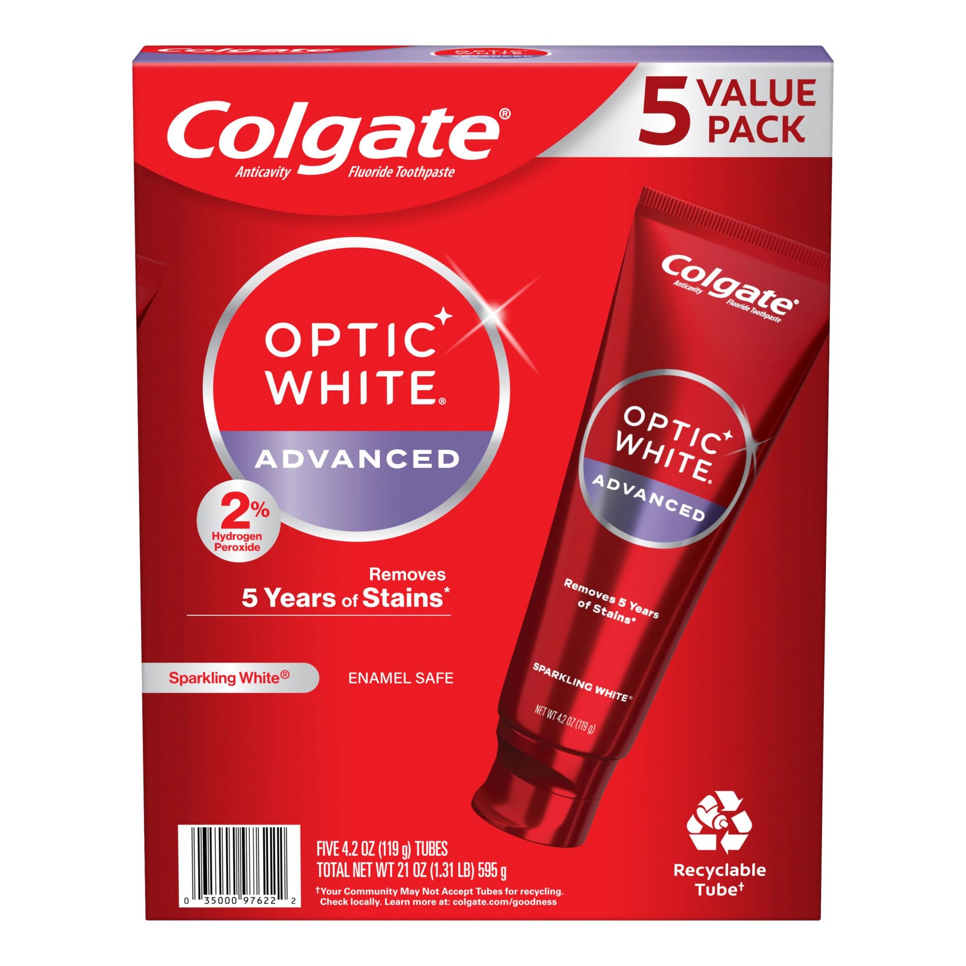 colgate-optic-white-advanced-hydrogen-peroxide-toothpaste-5-pk42-oz---sparkling-white