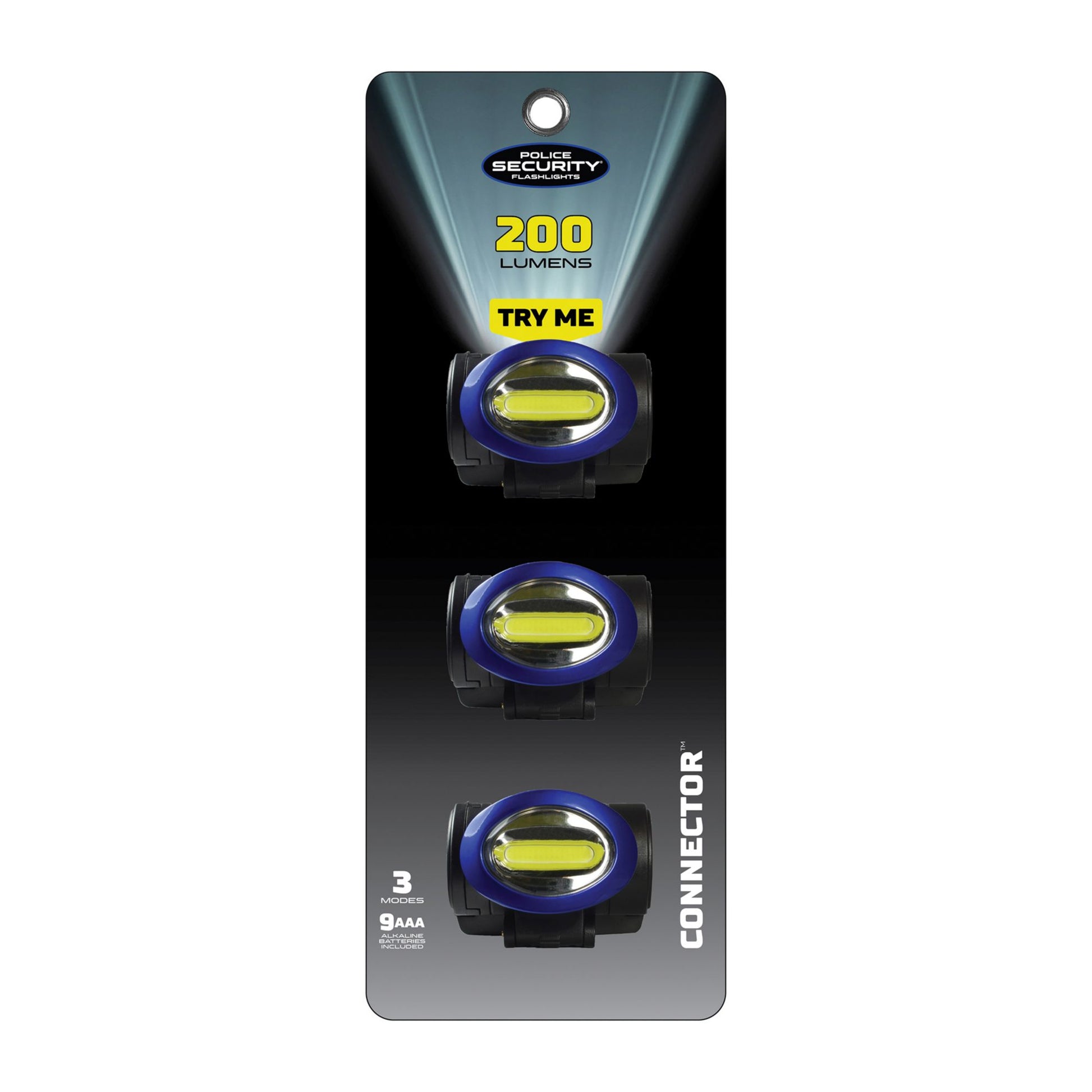 police-security-200-lumen-connector-headlamps-3-pk