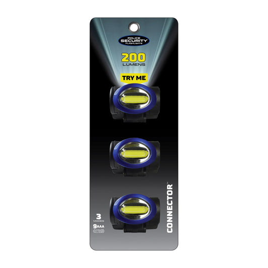 police-security-200-lumen-connector-headlamps-3-pk