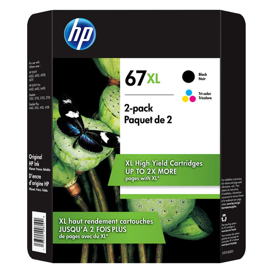 hp-67xl-color-and-black-ink-cartridges-2-pk