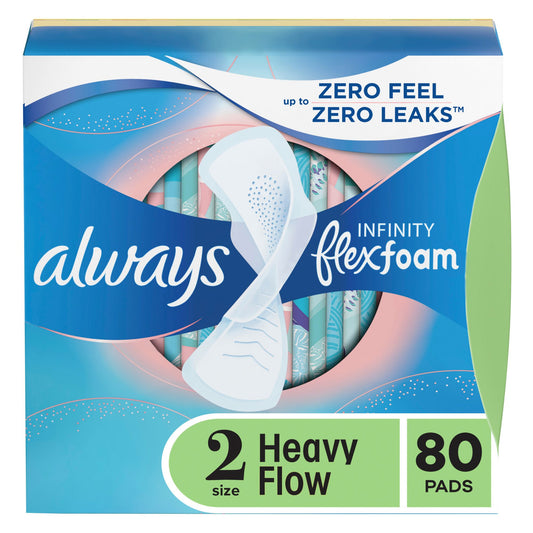 always-infinity-flexfoam-size-2-heavy-pads-with-wings-unscented-80-ct