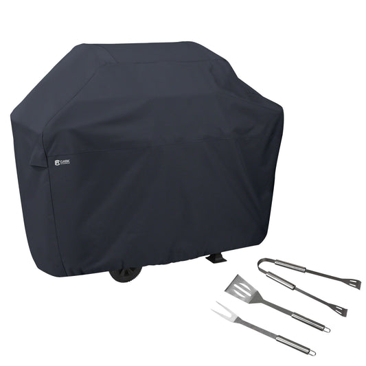 classic-accessories-water-resistant-64-bbq-grill-cover-with-grill-tool-set