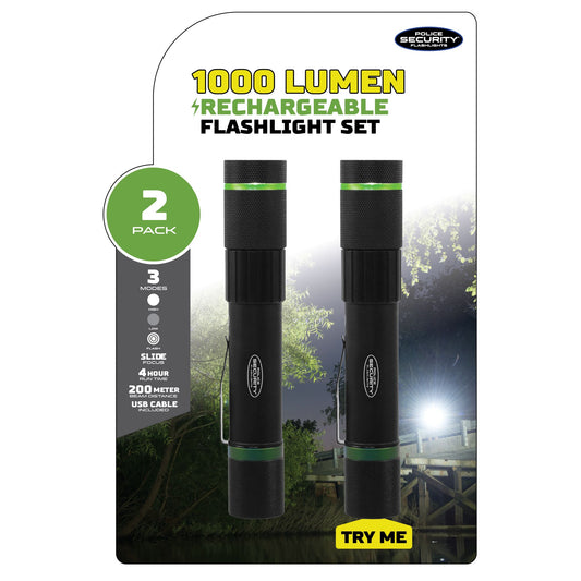 police-security-flashlights-1000-lumen-led-rechargeable-flashlight-2-pk