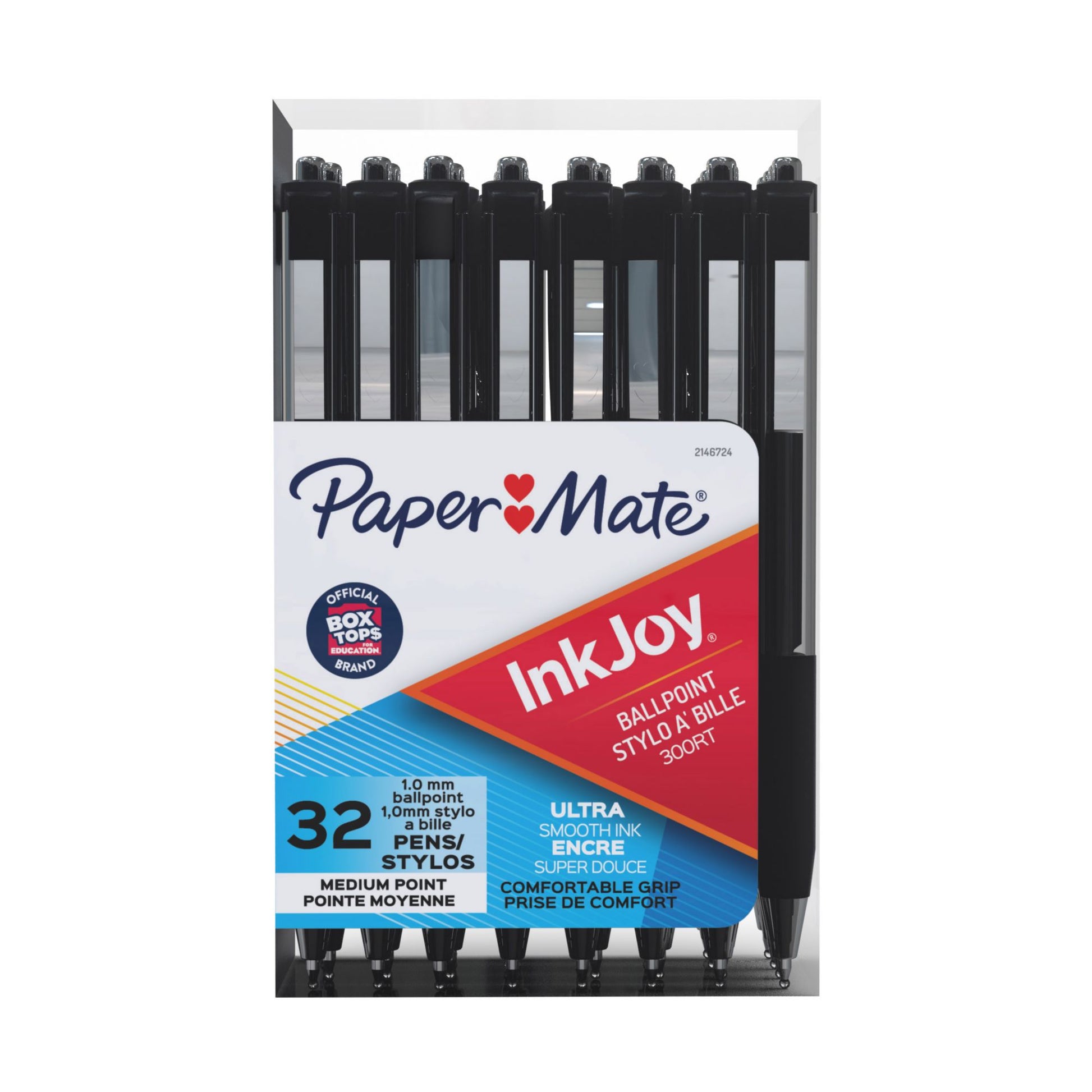 paper-mate-ballpoint-300rt-pens-32-ct---black