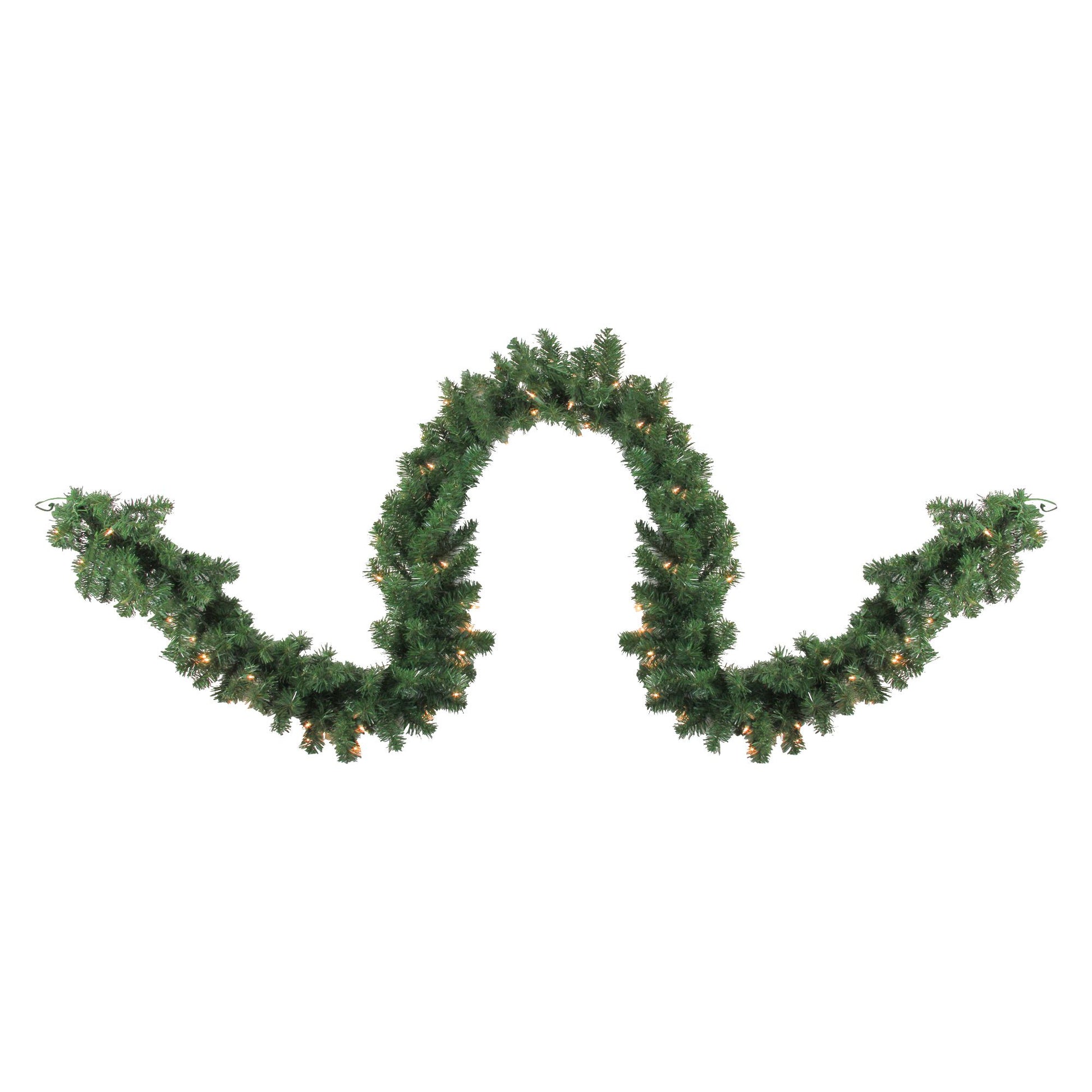 northlight-9-x-10-pre-lit-pine-artificial-christmas-garland---clear-dura-lit-lights