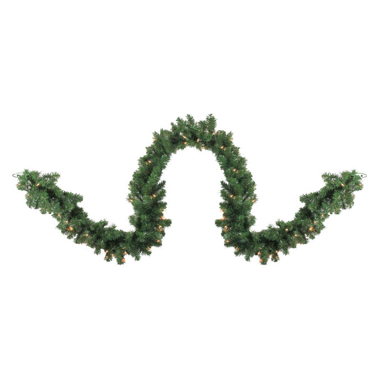 northlight-9-x-10-pre-lit-pine-artificial-christmas-garland---clear-dura-lit-lights
