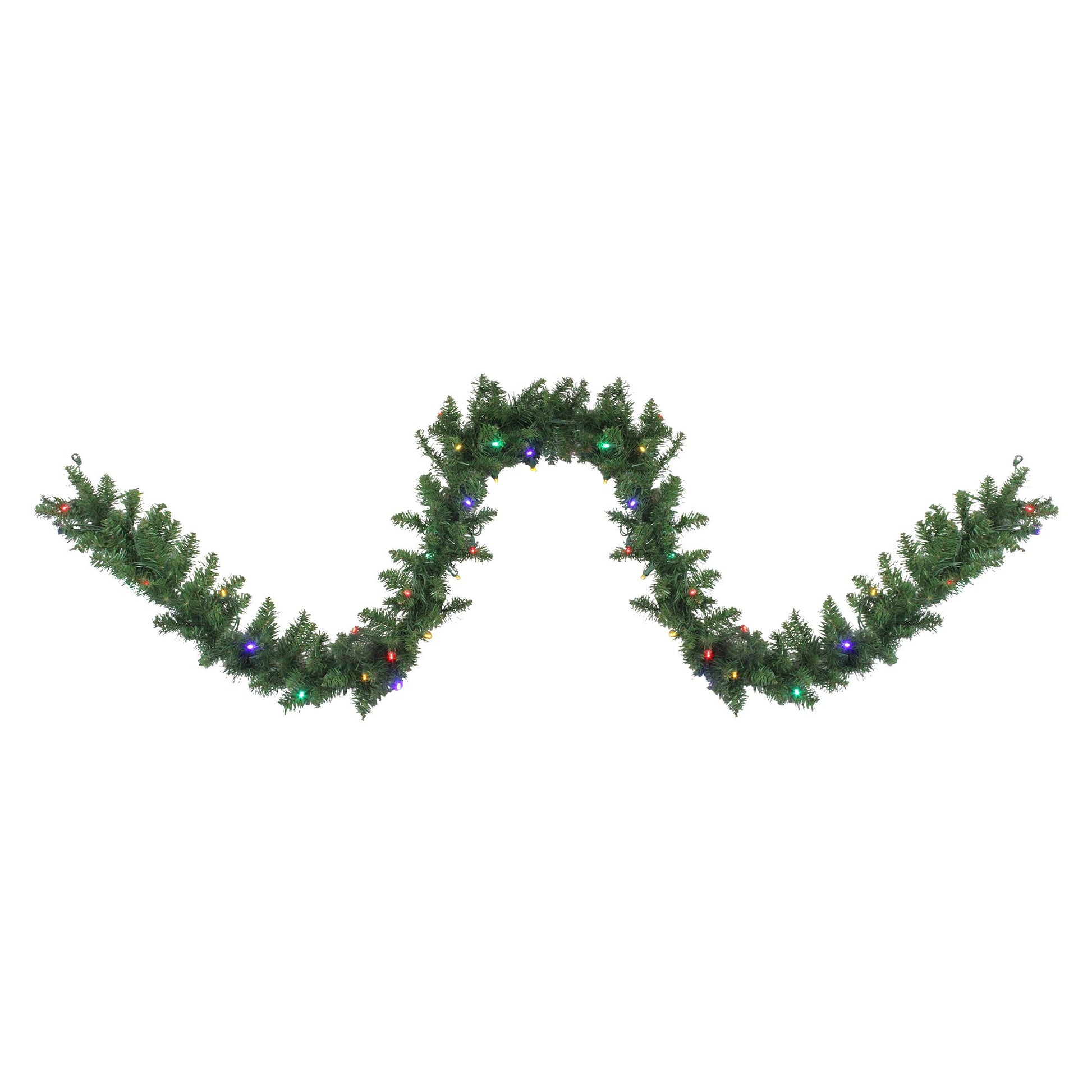 northlight-9-x-10-pre-lit-northern-pine-artificial-christmas-garland---multi-color-led-lights