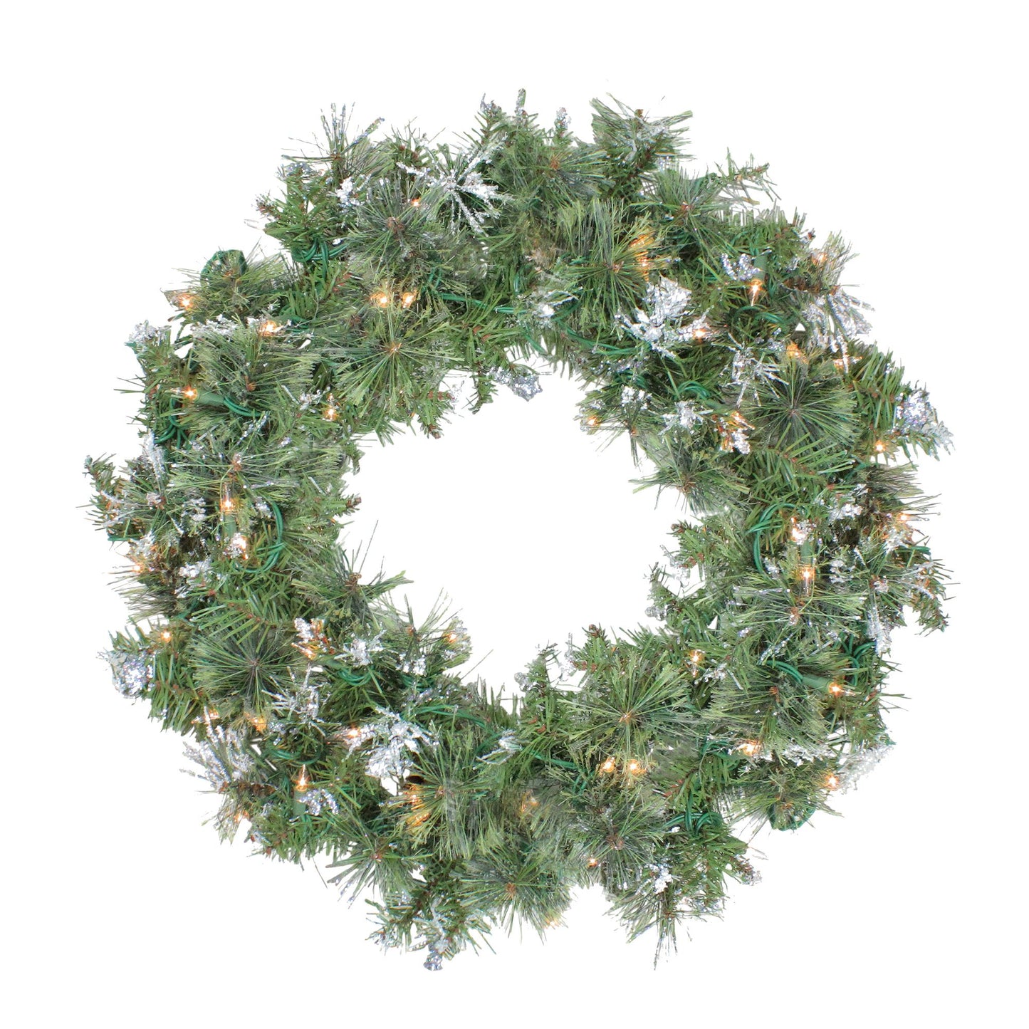 northlight-24-pre-lit-snow-mountain-pine-artificial-christmas-wreath---clear-lights