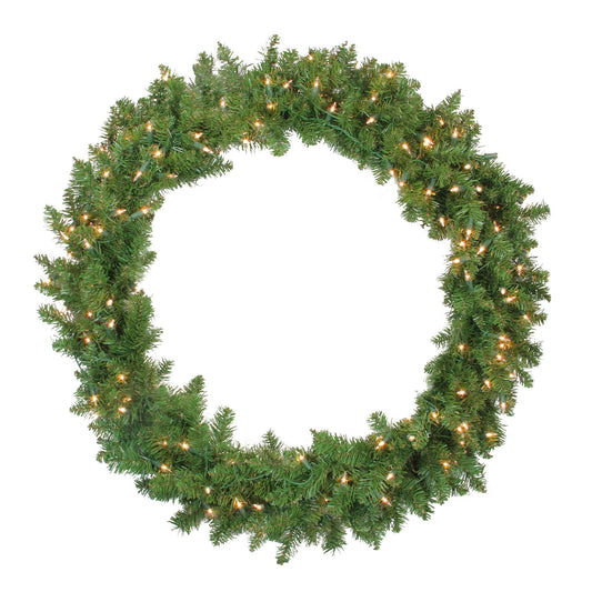 northlight-36-pre-lit-northern-pine-artificial-christmas-wreath---clear-lights