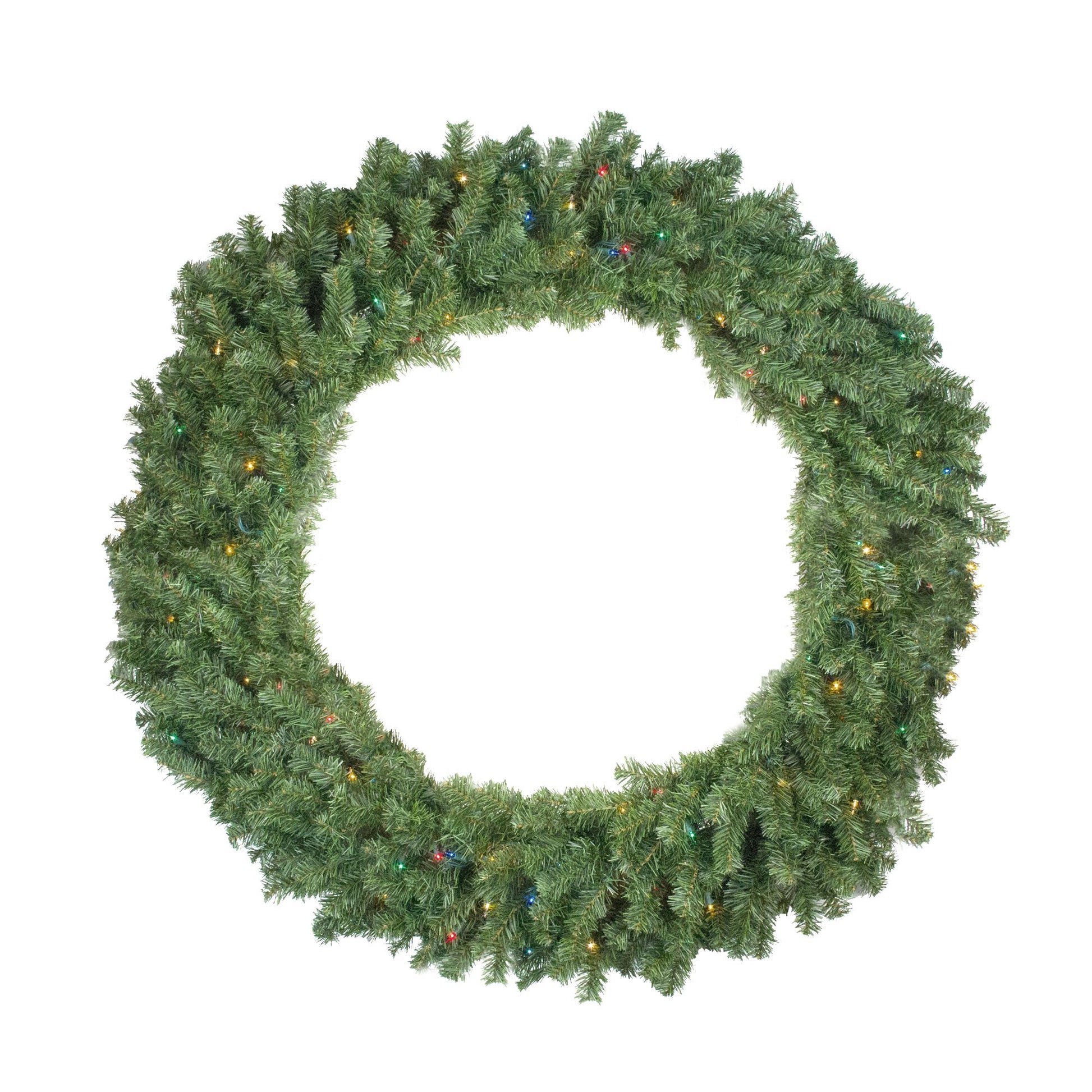 northlight-48-pre-lit-canadian-pine-artificial-christmas-wreath---multicolor-lights