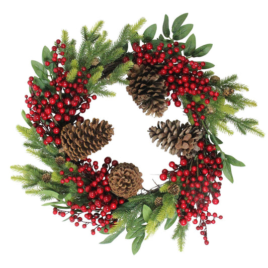 northlight-22-pine-cone-and-berry-artificial-christmas-wreath---unlit