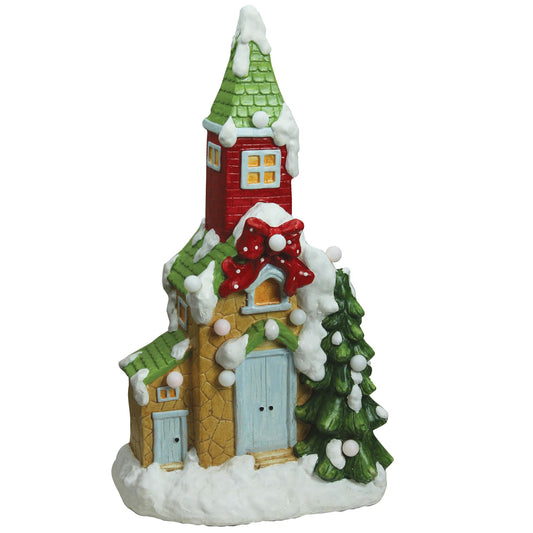 northlight-2125-pre-lit-led-snow-covered-church-christmas-tabletop-figurine---green-and-white