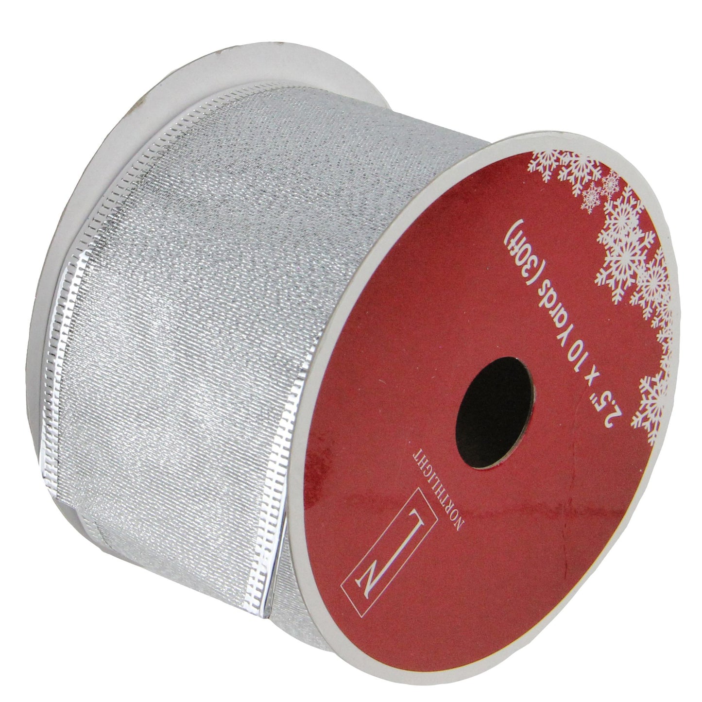 northlight-25-x-120-yards-shimmering-wired-christmas-craft-ribbon-spools-12-pk---silver