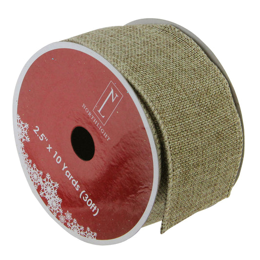 northlight-25-x-10-yards-christmas-wired-craft-ribbons-12-pk---brown