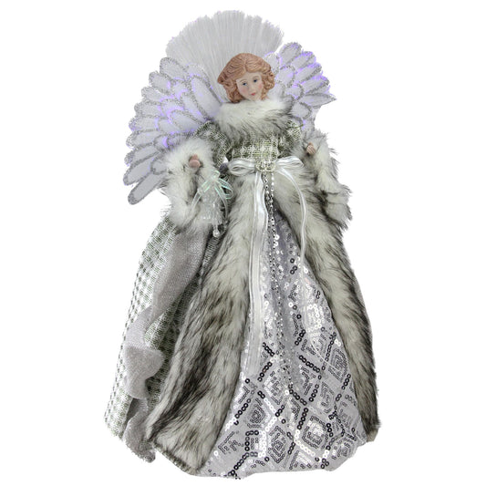 northlight-16-lighted-fiber-optic-angel-christmas-tree-topper---silver-gingham
