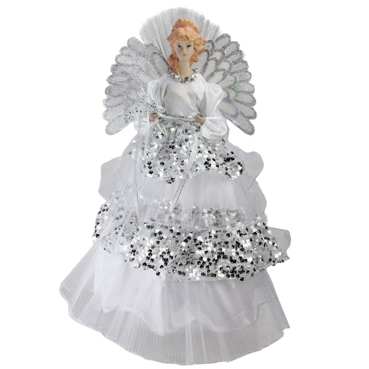 northlight-16-lighted-fiber-optic-angel-sequined-gown-christmas-tree-topper---white-and-silver