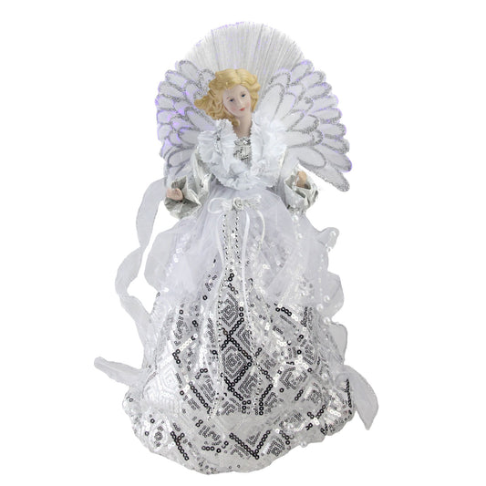 northlight-16-lighted-angel-sequined-gown-christmas-tree-topper---white-and-silver