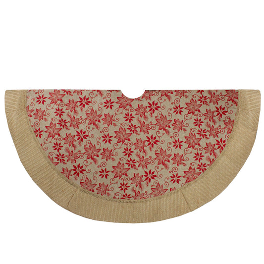 northlight-48-rustic-burlap-poinsettia-christmas-tree-skirt---tan-and-red