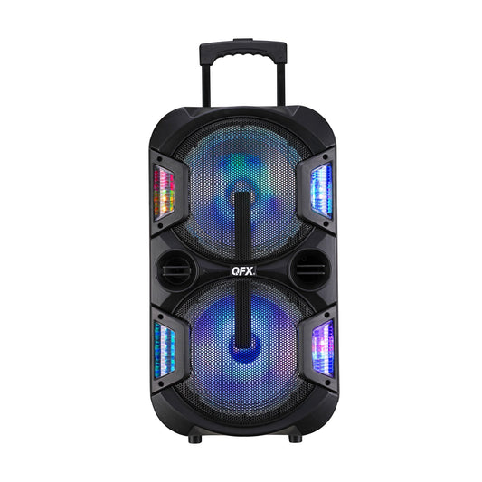 qfx-2-x-10-bluetooth-rechargeable-speaker-with-party-lights